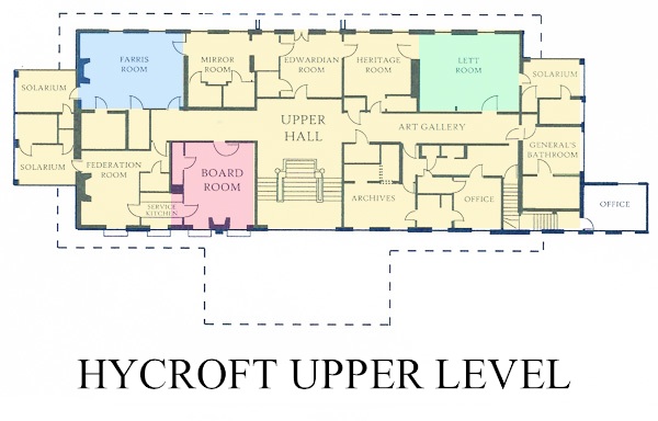 Hycroft Upper Level Floor Plan